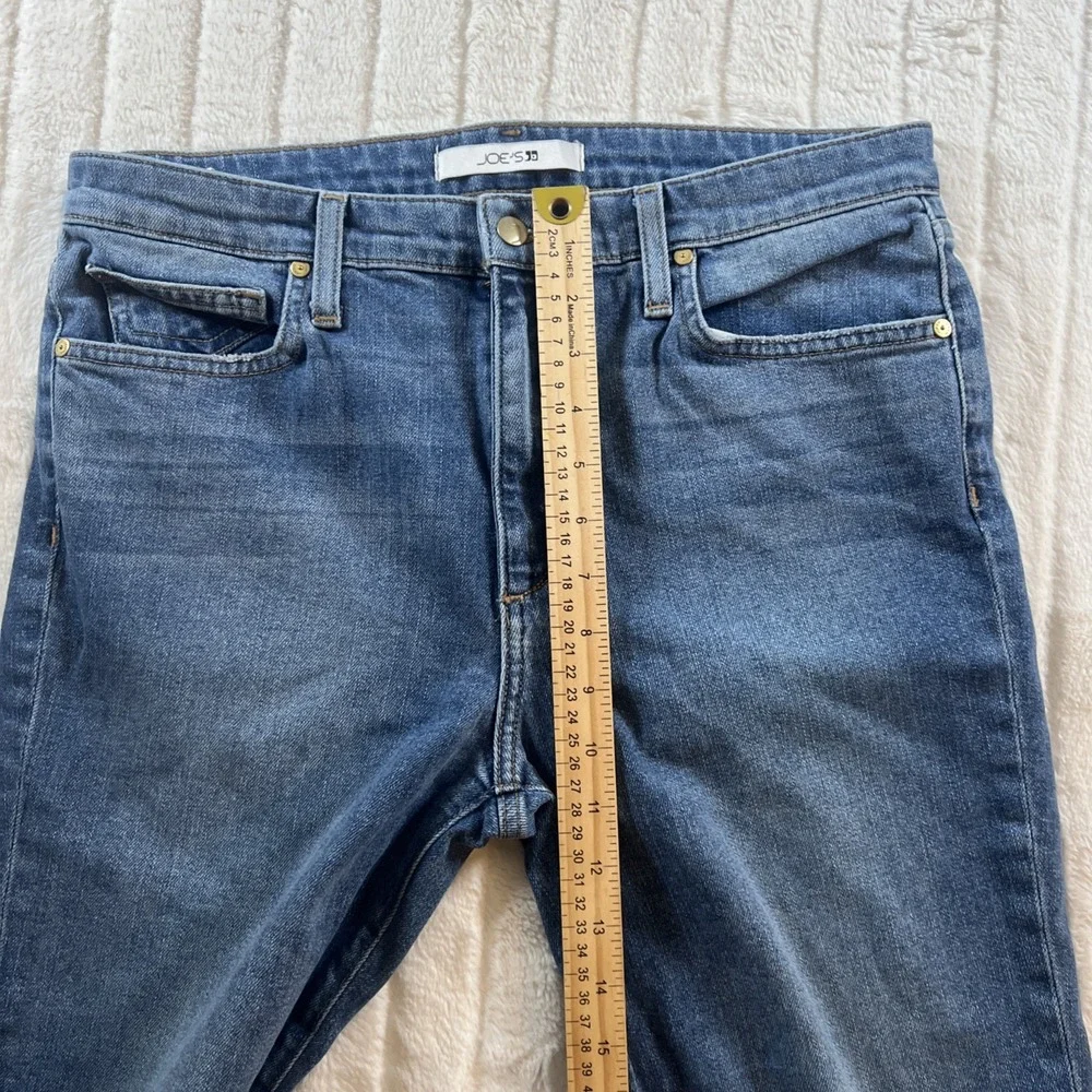 Joes Jeans Womens 30 Blue Skinny Ankle‎ Faded Frayed Denim Medium Wash